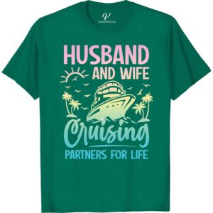 Cruising Partners for Life - Couples Vacation Tee Husband and Wife Cruise Shirts Set sail with your significant other in style with our Cruising Partners for Life couples vacation shirts. These matching cruise tees are perfect for any romantic getaway, adding a touch of fun to your cruise vacation outfits. Get your his and hers cruise shirts now and be the ultimate cruising partners!