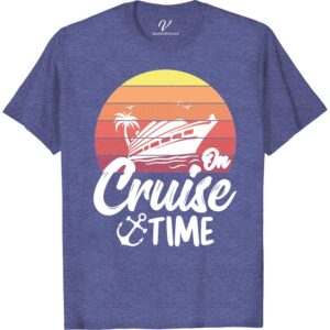 On Cruise Time Sunset Ship Tee - VacationShirts.com Classic Cruise Shirts Set sail in style with our On Cruise Time Sunset Ship Tee from VacationShirts.com. This tropical vacation shirt features a stunning sunset cruise design, perfect for any beach vacation. Elevate your cruise wear with this must-have cruise vacation shirt.