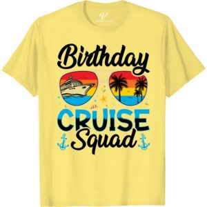 Cruise Squad Birthday Tee - Unique Vacation Shirt for Celebrating Birthday Cruise Shirts Celebrate your birthday in style with our Cruise Squad Birthday Tee! Featuring a unique vacation shirt design, our birthday cruise apparel is perfect for your entire squad. Stand out with our cruise party wear and make your birthday vacation tops the talk of the ship. Get matching group cruise shirts for an unforgettable cruise trip clothing experience.