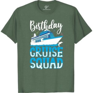 Cruise Squad Birthday Tee - Fun Vacation Shirt | VacationShirts.com Birthday Cruise Shirts Celebrate your cruise birthday in style with our Cruise Squad Birthday Tee - the perfect vacation shirt for your whole squad! This fun vacation t-shirt doubles as cruise vacation apparel and a cruise party shirt, making it the ideal group vacation tee for your birthday trip.