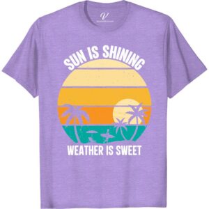 Sunshine Bliss Tee - Perfect Vacation Shirt for Sunny Days Beach Vacation Shirts Embrace the sunshine with our Sunshine Bliss Tee - the perfect vacation shirt for sunny days. This summer tee is a must-have for your vacation wardrobe, whether you're lounging on the beach or exploring a tropical destination. Upgrade your travel shirt collection with this holiday t-shirt!
