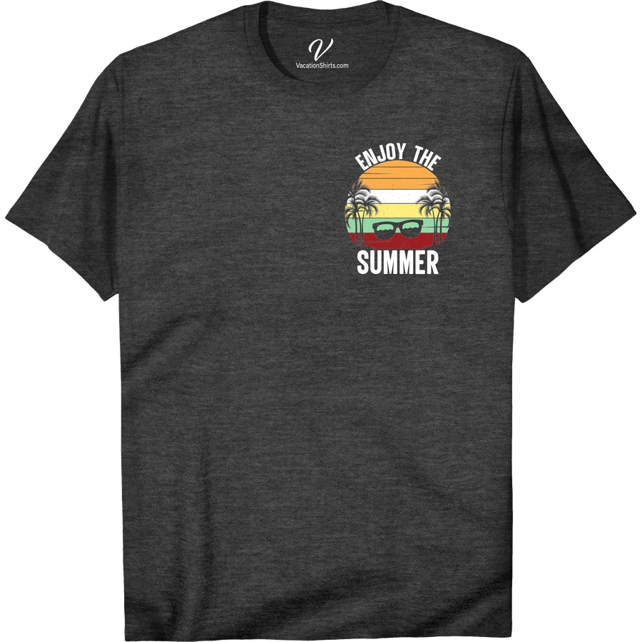 Summer Vibes Tee - Perfect for Vacation Getaways | VacationShirts.com Summer Shirts Get ready to soak up the sun with our Summer Vibes T-Shirt! Our vacation shirts are the ultimate beach tees for your next travel adventure. From holiday tops to island wear, our tropical apparel and sun-kissed clothing will elevate your getaway fashion and become vacation wardrobe essentials.