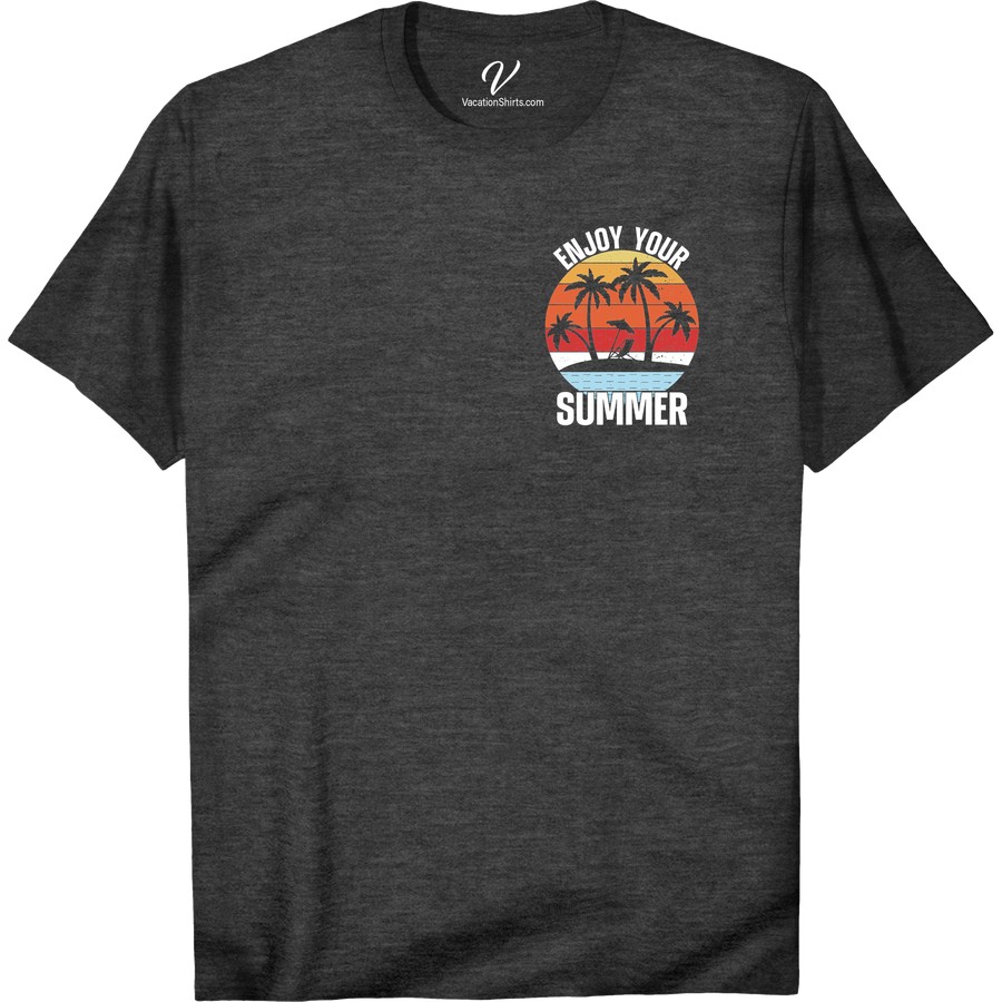 Tropical Paradise Tee - Perfect for Summer Getaways Summer Shirts Escape to paradise with our Tropical Paradise Tee! Perfect for your summer getaway, this vacation t-shirt features a stunning beach-themed design. Whether you're lounging on the sand or exploring a tropical destination, our paradise t-shirt is a must-have for your summer holiday wardrobe.