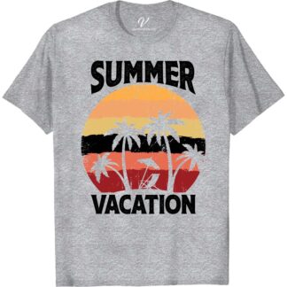 Tropical Palm Sunset Tee - Perfect Summer Getaway Top Summer Shirts Escape to paradise with our Tropical Palm Sunset Tee - the ultimate summer getaway top! Featuring a stunning palm tree t-shirt design, this beach vacation apparel is perfect for any tropical vacation shirt wardrobe. Embrace the warmth of a tropical sunset clothing and make every day a vacation t-shirt moment with our paradise tee.