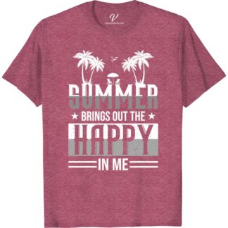 Summer Happy Tropical Tee - VacationShirts.com Summer Shirts Get ready for summer vibes with our Summer Happy Tropical Tee! Perfect for beach vacations and tropical island getaways, this vibrant shirt is your go-to summer holiday shirt. Made with comfortable fabric, it's the ultimate addition to your happy vacation apparel collection.