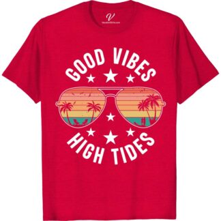 High Tides Good Vibes - Tropical Tee for Vacay Fun Summer Shirts Embrace the beach vibes with our High Tides Good Vibes tropical tee for vacay fun! Perfect for both men and women, this summer vacation shirt is a must-have for your next tropical getaway. Make a statement with this fun vacation tee and enjoy the high tides!