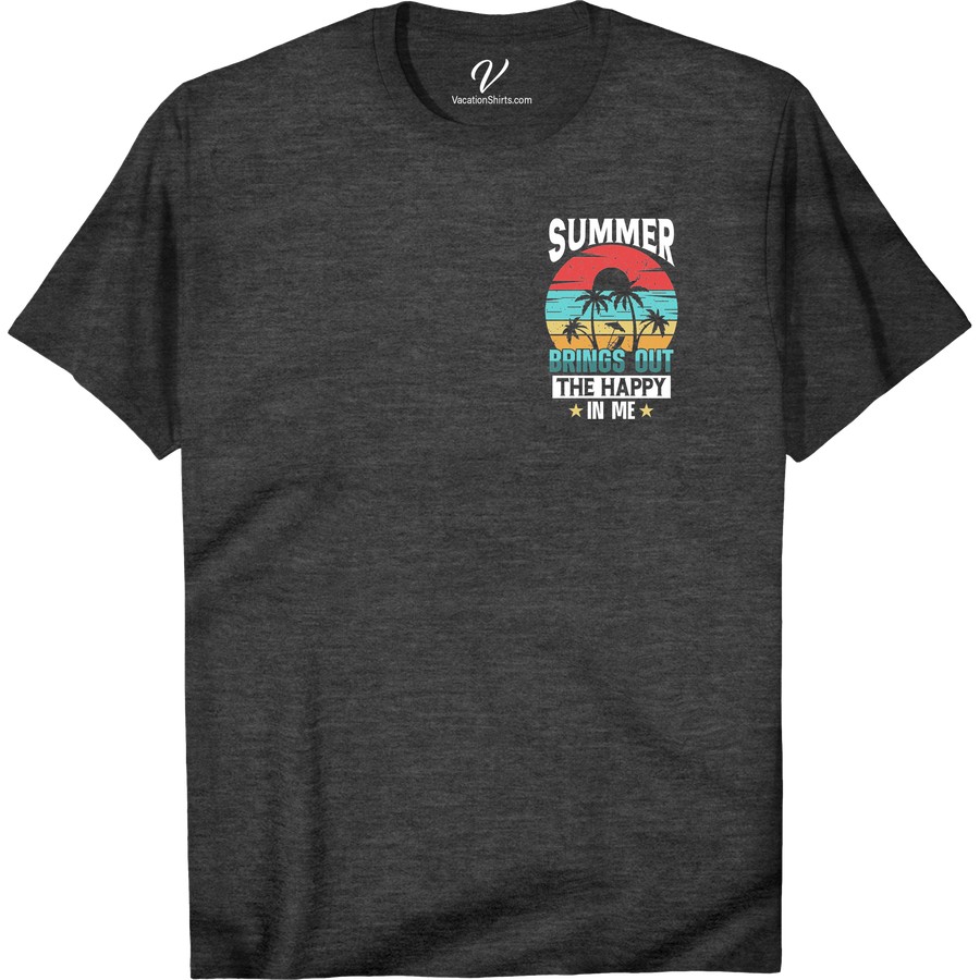 Happy Vibes Summer Tee - VacationShirts.com Exclusive Summer Shirts Get ready to spread happy vibes on your next beach vacation with our exclusive summer tees! Shop our summer t-shirt collection at VacationShirts.com and find the perfect vacation vibes shirt for your tropical getaway. Order your happy vibes tee online now from our vacation shirt store!