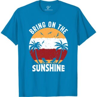 Bring On The Sunshine Tee - Tropical Vibes Vacation Shirt Summer Shirts Get ready to soak up the sun in style with our Bring On The Sunshine Tee - the perfect tropical vacation shirt for your next beach getaway. With its vibrant palm tree design and tropical vibes, this summer vacation tee is a must-have for any island retreat.