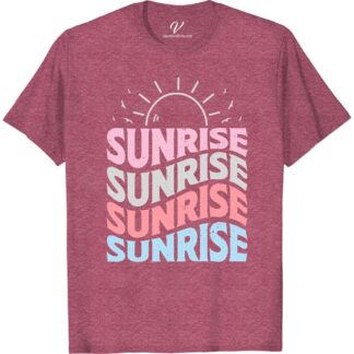 Sunrise Repeat Graphic Tee - Perfect Vacation Shirt Summer Shirts Escape to paradise with our Sunrise Repeat Graphic Tee! This perfect vacation shirt is a must-have for your next beach getaway. Featuring a stunning sunrise graphic, this tropical vacation shirt is the ideal travel t-shirt for your summer adventures. Get ready to make memories in style!