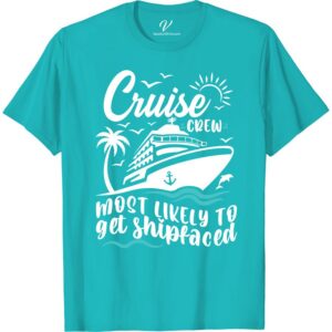 Cruise Crew 'Get Shipfaced' Tee - Perfect Vacation Attire Most Likely To Cruise Crew Get ready to set sail in style with our Cruise Crew 'Get Shipfaced' Tee! Perfect as vacation attire, this funny cruise tee is a must-have for your next cruise party. Join the vacation crew and rock your cruise ship attire with our hilarious and trendy cruise wear shirt!