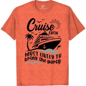 Cruise Crew Party Tee - VacationShirts.com's Top Pick Most Likely To Cruise Crew Get ready to set sail in style with our Cruise Crew Party Tee - VacationShirts.com's Top Pick! This must-have cruise apparel is perfect for any cruise ship adventure, making it the ultimate vacation tee. Featuring a fun and vibrant design, this cruise t-shirt is the ultimate party t-shirt for you and your crew.