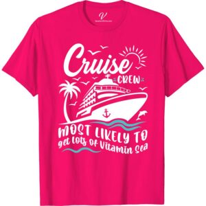 Cruise Crew Tee - Vitamin Sea Seeker | VacationShirts.com Most Likely To Cruise Crew Set sail in style with our Cruise Crew Tee - Vitamin Sea Seeker! Perfect for your beach vacation, this nautical-themed tee features a fun slogan and cool design. Shop now for high-quality cruise apparel and vacation t-shirts at VacationShirts.com!