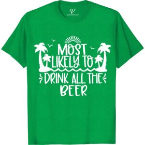Fun Beer-Lover's Tropical Tee - Perfect for Vacay! Most Likely To Beach Version Get ready for your next getaway with our Fun Beer-Lover's Tropical Tee! Perfect for any beer enthusiast, this tropical beer-themed tee adds a fun twist to your vacation beer t-shirt collection. Gear up in style with this must-have beer lover vacation apparel!