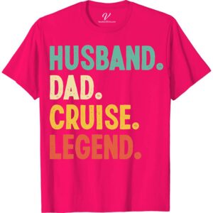 Family Trip Celebration Tee - 'Husband Dad Cruise Legend' Graphic T-Shirt Family Cruise Shirts Celebrate your cruise in style with our 'Husband Dad Cruise Legend' Graphic T-Shirt from VacationShirts.com. Perfect for family trips, this tee combines comfort with a custom touch, making it a must-have for matching family cruise outfits. Embrace your role as the legend of the seas with this personalized cruise wear essential!