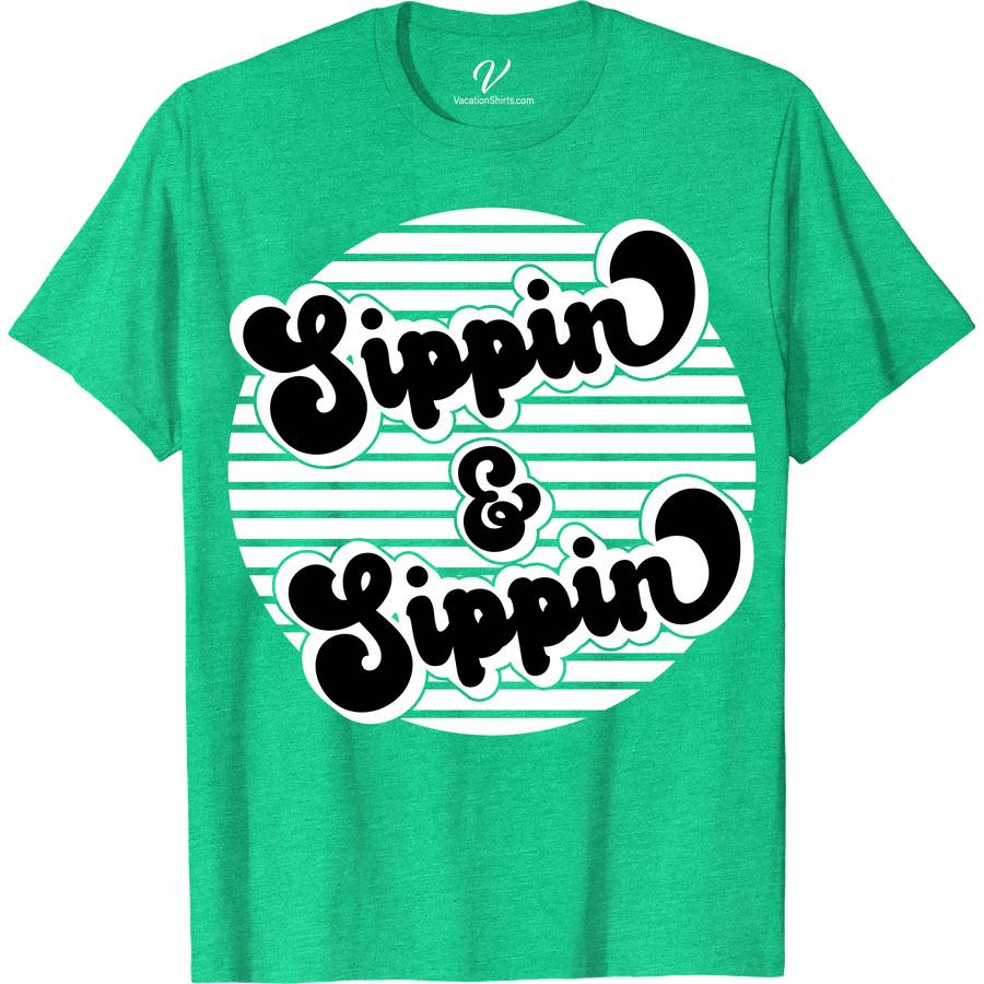 Relaxed Vibes Sippin' & Chillin' Graphic Vacation Tee Beach Vacation Shirts Dive into summer with our Relaxed Vibes Sippin' & Chillin' Graphic Vacation Tee! Perfect for beach holidays, this casual vacation wear boasts a relaxed fit and vibrant travel-themed graphics. Embrace beach vibes and summer fun with this essential chill summer top, your go-to for sippin' and chillin' in style.