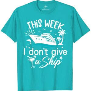 Cruise Humor Graphic Tee - 'This Week I Don't Give a Ship' - Tropical Vacation Shirt Funny Cruise Vacation Shirts Dive into vacation mode with our 'This Week I Don't Give a Ship' Cruise Humor Graphic Tee! Perfect for beach bums and sea lovers, this funny cruise shirt blends nautical humor with tropical vibes. A must-have in your cruise vacation clothing, it's the ultimate statement in humorous sailing t-shirts and tropical cruise wear.