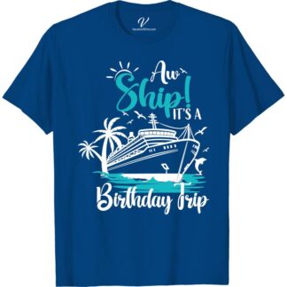 Ahoy Celebration - Cruise Themed Birthday Trip Tee Birthday Cruise Shirts Set sail on your birthday voyage with the Ahoy Celebration Tee from VacationShirts.com! Perfect for any sea adventure, this nautical-themed birthday shirt blends maritime charm with cruise ship party flair. Embrace your inner sailor and anchor your special day in style with this unique, ocean celebration t-shirt.
