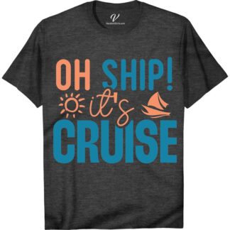 Oh Ship! It's Cruise Time - Fun Nautical Vacation Tee Funny Cruise Vacation Shirts Set sail in style with "Oh Ship! It's Cruise Time" - your go-to nautical vacation tee from VacationShirts.com. Perfect for families, this fun vacation tee blends maritime charm with cruise ship clothing essentials. Embrace the sea voyage spirit in our ocean cruise outfit, designed for those who love sailing vacation apparel.