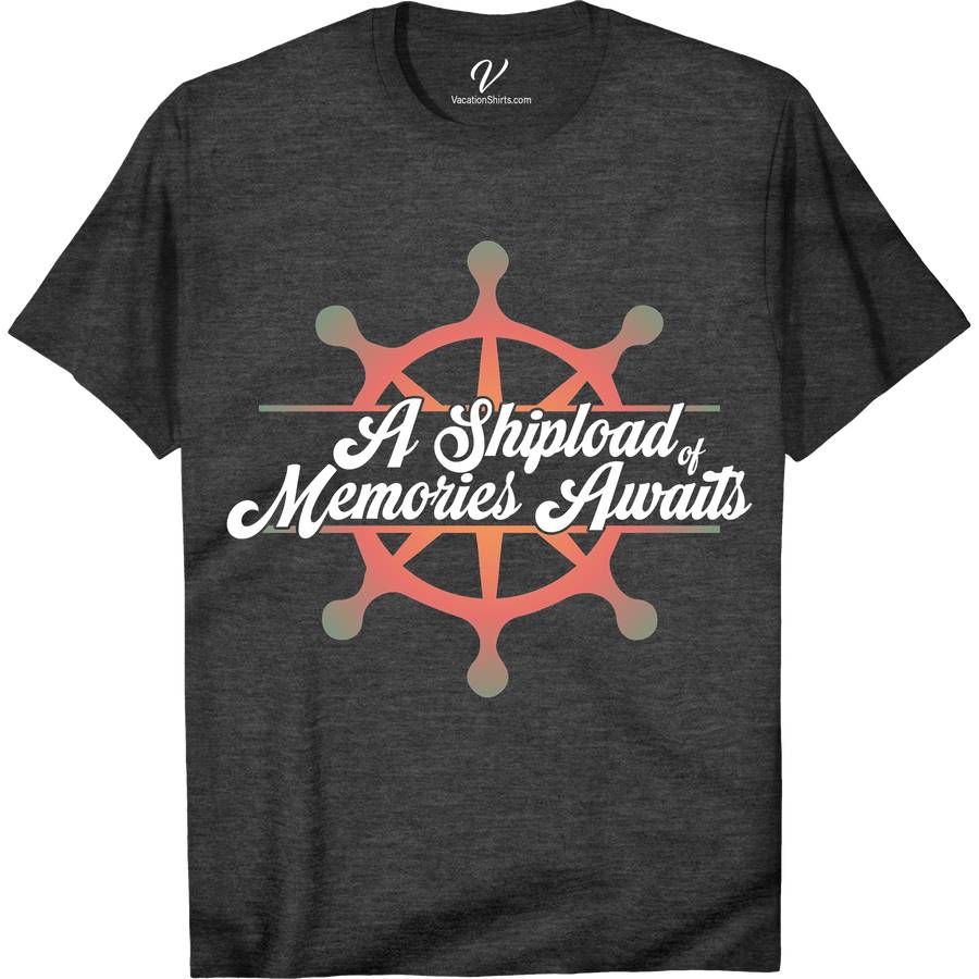 Nautical Compass Design 'Shipload of Memories Awaits' Vacation Tee Classic Cruise Vacation Shirts Embark on a maritime adventure with our 'Shipload of Memories Awaits' Vacation Tee. Featuring a captivating nautical compass design, this sailing vacation tee is your perfect companion for ocean voyages. Crafted for sailors and sea journey enthusiasts, our boating themed t-shirt blends maritime exploration wear with coastal travel style. Dive into your next adventure with this unique nautical graphic tee!