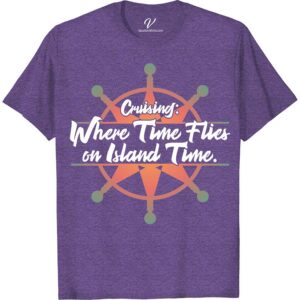 Cruising Compass Graphic Tee - Where Time Flies on Island Time Classic Cruise Vacation Shirts Discover the essence of adventure with our Cruising Compass Graphic Tee. Perfect for those who thrive on island time, this nautical-inspired shirt blends sailing themes with tropical vibes. Crafted for beach vacations and coastal lifestyles, it's your go-to for maritime fashion. Embrace ocean-inspired clothing and set sail in style!