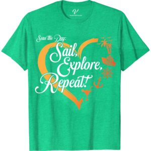 Seas the Day: Sail, Explore, Repeat - Nautical Adventure Vacation Tee Classic Cruise Vacation Shirts Embark on your next maritime journey with the "Seas the Day: Sail, Explore, Repeat" tee from VacationShirts.com. This nautical adventure tee is your perfect companion for sailing vacations, ocean explorations, and coastal trips. Crafted for sailors and sea adventurers, this garment combines style with the spirit of maritime exploration.