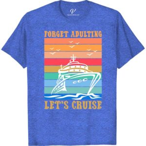 Forget Adulting, Let's Cruise Retro Nautical Vacation Tee Classic Cruise Vacation Shirts Embark on a carefree journey with our "Forget Adulting, Let's Cruise" Retro Nautical Vacation Tee. Perfect for ocean lovers, this vintage cruise t-shirt blends maritime fashion with a playful spirit. Ideal for any sailing vacation or beach getaway, it's the quintessential piece of cruise wear for adults seeking adventure and style.