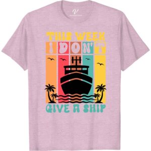 Cruise Humor Graphic Tee - 'This Week I Don't Give a Ship' - VacationShirts.com Exclusive Funny Cruise Vacation Shirts Dive into vacation mode with our exclusive 'This Week I Don't Give a Ship' Cruise Humor Graphic Tee from VacationShirts.com. Perfect for cruise enthusiasts, this funny cruise shirt blends nautical humor with stylish vacation graphic tees flair. Stand out in humorous sailing t-shirts and show you're all about cruise vacation clothing fun!