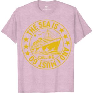 Ocean Adventure Graphic Crewneck Tee - Nautical Cruise Ship Motif Classic Cruise Vacation Shirts Embark on a stylish sea voyage with our Ocean Adventure Graphic Crewneck Tee. Featuring a captivating nautical cruise ship motif, this maritime crewneck top is your perfect companion for coastal journeys. Crafted for oceanic adventure wear enthusiasts, it merges marine life charm with sailing graphic elegance. Dive into nautical theme clothing excellence with VacationShirts.com.
