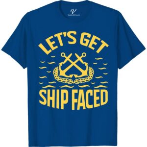 Nautical Humor Graphic Tee - Let's Get Ship Faced - VacationShirts.com Exclusive Funny Cruise Vacation Shirts Dive into fun with our exclusive Nautical Humor Graphic Tee from VacationShirts.com! Featuring the hilarious "Let's Get Ship Faced" slogan, this shirt is perfect for beach parties, cruises, or any maritime adventure. Crafted for those who love sailor humor and ocean-themed laughs, it's your go-to for unforgettable vacation vibes.