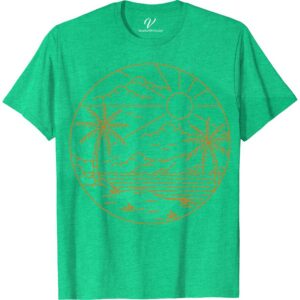 Tropical Sunset Line Art Unisex Tee - Beach Palms and Ocean Waves Beach Vacation Shirts Discover the essence of paradise with our Tropical Sunset Line Art Unisex Tee. Featuring a minimalist palm tree and ocean waves design, this beach line art tee captures the serene beauty of coastal sunsets. Perfect for beach lovers, this ocean-inspired unisex shirt blends tropical beachwear with a sunset silhouette, making it an essential addition to your wardrobe. Embrace the allure of the shore in style!