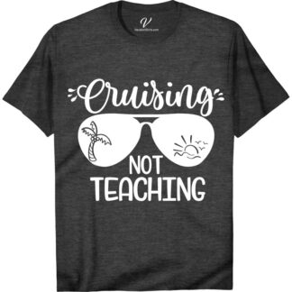 Cruising Not Teaching Casual Vacation Tee - Teacher's Summer Break Top from VacationShirts.com Classic Cruise Vacation Shirts Embrace summer with our "Cruising Not Teaching" Casual Vacation Tee, the perfect teacher's summer break apparel. Designed for educators on cruise vacations or simply enjoying off-duty moments, this casual teacher summer tee blends comfort with style. A must-have in summer vacation shirts for teachers, it's your go-to for relaxed, educator-inspired cruise wear.