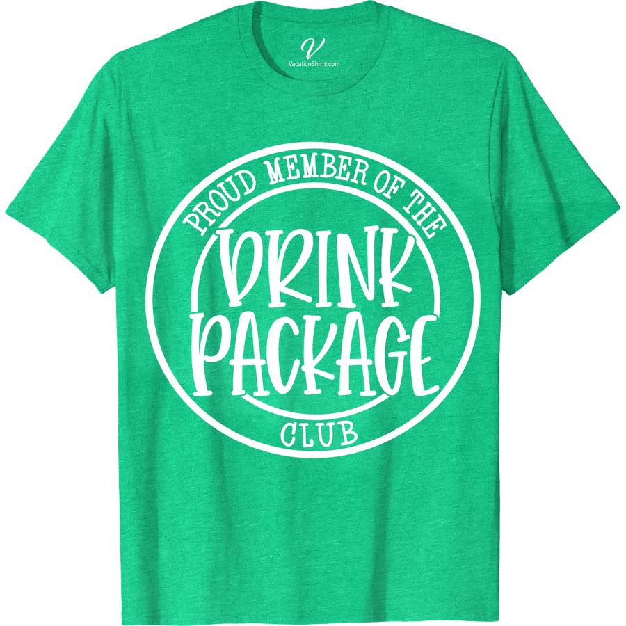 VacationShirts.com Exclusive 'Proud Member of the Drink Package Club' Casual Tee Boozy Cruise Vacation Shirts Dive into your cruise vacation with VacationShirts.com's Exclusive 'Proud Member of the Drink Package Club' Casual Tee! Perfect for cruisers, this funny, nautical-themed tee is your ticket to showcasing your love for the high seas and drink packages. Crafted for comfort, it's the ultimate in cruise ship casual wear and beach vacation clothing. Stand out and express your fun side with this exclusive cruise apparel!