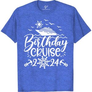 Birthday Cruise Celebration Tee - Nautical Theme with Ship and Sun Design Birthday Cruise Shirts Celebrate in style with our Birthday Cruise Celebration Tee! Featuring a captivating nautical theme with a stunning ship and sun design, this tee is perfect for any sea adventure or sailing birthday bash. Embrace the ocean vibes in our comfortable, maritime-inspired birthday clothing from VacationShirts.com. Dive into your next year with flair!