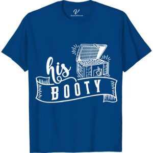 Treasure Chest 'His Booty' Graphic Vacation Tee Cruise Together Shirts Dive into adventure with the "His Booty" Graphic Vacation Tee from VacationShirts.com. This men's summer tee features a captivating treasure chest graphic, embodying the spirit of pirate-themed adventure. Perfect for beach vacations or tropical getaways, this novelty pirate shirt merges ocean-inspired design with tropical themed clothing for an unforgettable look.