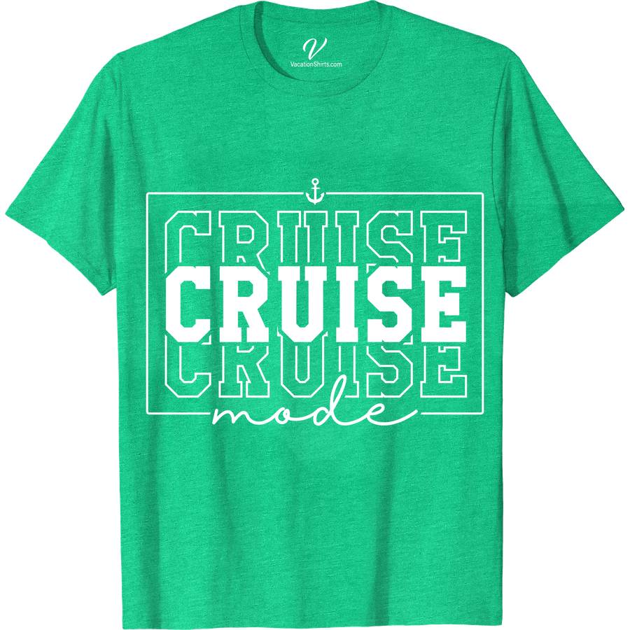Cruise Mode Nautical-Themed Casual Vacation Tee Classic Cruise Vacation Shirts Set sail in style with Cruise Mode Nautical-Themed Casual Vacation Tee from VacationShirts.com. Perfect for any sea adventure, this maritime-themed clothing blends comfort with ocean-inspired elegance. Ideal for beach vacations, yacht parties, or casual cruising, its unique sailing graphic tees design embodies coastal casual wear. Dive into your next getaway!