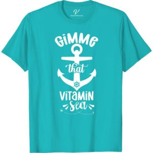 Anchor & Nautical Motif 'Gimme That Vitamin Sea' Casual Vacation Tee Beach Vacation Shirts Dive into style with our 'Gimme That Vitamin Sea' Casual Vacation Tee from VacationShirts.com. Featuring a striking anchor motif, this nautical vacation tee embodies maritime fashion. Perfect for sea lovers, it's your go-to for coastal getaways. Embrace the ocean-inspired design and set sail in this essential beach casual wear.
