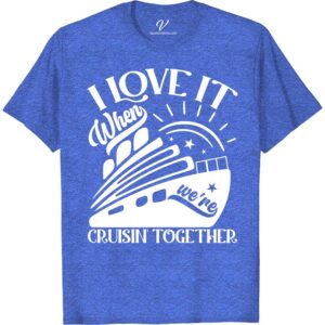 Cruisin' Together Love Graphic Tee - VacationShirts.com Exclusive Cruise Together Shirts Discover the exclusive Cruisin' Together Love Graphic Tee at VacationShirts.com, the ultimate couple's vacation clothing. Perfect for romantic getaways or honeymoons, these matching cruise outfits blend love and adventure. Unique among couples matching shirts, it's your go-to for expressing unity and love. Elevate your journey with this exclusive, romantic getaway apparel.