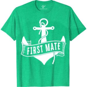 First Mate Nautical Anchor Graphic Vacation Tee Classic Cruise Vacation Shirts Set sail in style with our First Mate Nautical Anchor Graphic Vacation Tee from VacationShirts.com. Perfect for maritime enthusiasts, this ocean-inspired clothing features a striking anchor design, embodying the spirit of seafaring fashion. Ideal for coastal getaways or boat lovers, it's the ultimate sailor theme apparel. Dive into your next adventure with this captivating nautical graphic tee.