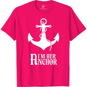 VacationShirts.com - Nautical Anchor Graphic 'I'm Her Anchor' Tee for Couples Classic Cruise Vacation Shirts Dive into love with VacationShirts.com's 'I'm Her Anchor' Tee, the ultimate maritime fashion statement for couples. Featuring a captivating nautical anchor graphic, these matching couple tees embody romance and adventure. Perfect for any couples' vacation, our sea-inspired shirts are a must-have in your nautical theme clothing collection.