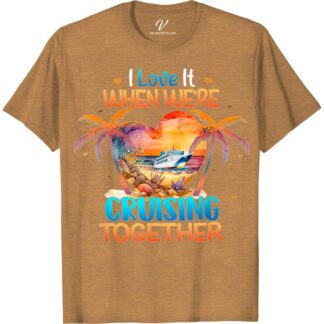 Couple's Tropical Cruise Tee - 'Cruising Together' Love Shirt  Set sail in style with our Couple's Tropical Cruise Tee - the perfect 'Cruising Together' Love Shirt for couples. Matching cruise tees that celebrate your love and togetherness on a romantic tropical vacation. Embrace the sea breeze in this cozy, beachy cruise wear!