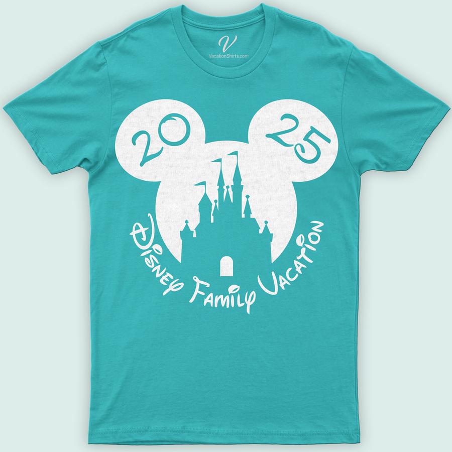 Disney Castle Family Vacation Commemorative Tee 2025 Disney Vacation Shirts Capture magical memories with our Disney Castle Family Vacation Commemorative Tee from VacationShirts.com. Customizable and perfect for group matching, these tees feature iconic Disney Castle imagery, making them the ultimate Disney family trip outfit. Personalize for a unique souvenir, embodying the spirit of your unforgettable Disney adventure.