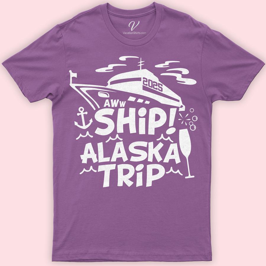 Alaska Cruise Adventure Graphic Tee - Nautical & Wine Themed Alaskan Cruise Shirts Embark on your Alaska journey with our Alaska Cruise Adventure Graphic Tee! Perfect for wine enthusiasts and sea adventurers, this nautical and wine-themed apparel blends maritime design with cruise ship flair. Ideal for any Alaska vacation, it's a must-have addition to your adventure cruise wear and wine lover t-shirt collection.