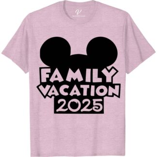 Family Vacation 2025 Commemorative Tee - Classic Mouse Ears Design 2025 Disney Vacation Shirts Capture magical memories with our Family Vacation 2025 Commemorative Tee, featuring the iconic Classic Mouse Ears Design. Perfect for Disney family vacations, these customizable, matching shirts offer a personalized touch to your 2025 Disney trip. Crafted for comfort and style, they're the ultimate souvenir for your family's Disneyworld adventure.
