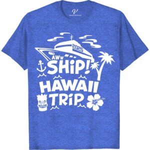 Tropical Cruise-Themed Hawaii Trip Souvenir Tee with Nautical Graphics Hawaii Vacation Shirts Set sail in style with our Tropical Cruise-Themed Hawaii Trip Souvenir Tee! Featuring exclusive Hawaiian nautical designs, this ocean-themed t-shirt is your perfect keepsake. Crafted for comfort and designed with vibrant nautical graphics, it's the ultimate addition to your cruise wear collection. Embrace the spirit of Hawaii and make lasting memories with this tropical tee shirt masterpiece from VacationShirts.com!