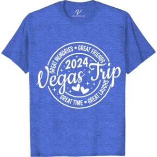 2024 Vegas Trip Tee - Commemorate Fun & Friends!  Get ready to hit the Strip in style with our 2024 Vegas T-shirt! Perfect for group travel, this Vegas vacation shirt is a must-have souvenir. Commemorate fun, party, and friendship with our Las Vegas trip tee - a keepsake you'll treasure forever. Grab yours now!