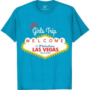 Vegas Girls Trip Tee - Iconic Welcome Sign Souvenir Planning a girls' weekend in Sin City? Our Vegas Girls Trip Tee is a must-have! Featuring the iconic Welcome Sign, it's the perfect souvenir to remember your wild bachelorette party or getaway. Get matching Vegas vacation t-shirts for the whole squad!
