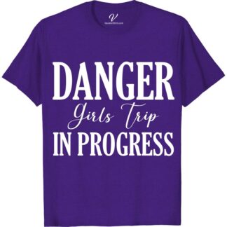 Danger Girls Trip Tee - Fun & Sassy Vacation Shirt  Get ready for your next adventure with our Danger Girls Trip Tee! This fun vacation shirt is perfect for your travel squad, with its sassy and humorous design. Whether you're on a girls getaway or a group vacation, this sassy girls trip top is sure to make a statement!