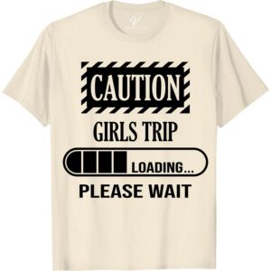 Girls Trip Loading Tee - Fun Vacation Graphic Shirt Get ready for your next adventure with our Girls Trip Loading Tee! This fun vacation graphic shirt is perfect for bachelorette parties, best friend getaways, and girls' weekends. With matching travel shirts for the whole group, these cute vacation tops are essential for any summer trip or road trip!