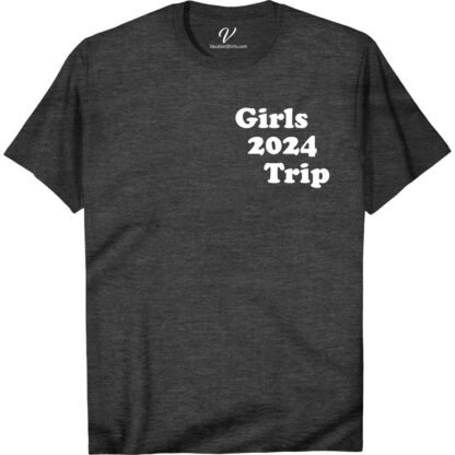 Girls' 2024 Trip: Fun & Unique Commemorative Tee  Get ready for your 2024 girls' getaway with our fun and unique commemorative tee! This custom girls trip shirt is the perfect souvenir to remember all the laughs and adventures. Stand out on your vacation with this fun trip tee - a must-have for any girls trip t-shirt collection!