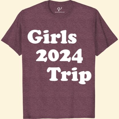 Girls' 2024 Trip: Fun & Unique Commemorative Tee Girls Trip Shirts Get ready for your 2024 girls' getaway with our fun and unique commemorative tee! This custom girls trip shirt is the perfect souvenir to remember all the laughs and adventures. Stand out on your vacation with this fun trip tee - a must-have for any girls trip t-shirt collection!